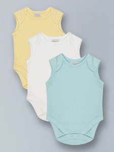 Clothing: Purple Flaunt - Boys Singlet Bodysuit (3 Pack)