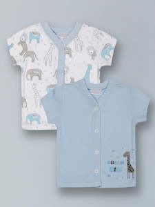 Clothing: Purple Flaunt - Boys Animal Print Tops (2 Pack)
