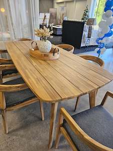 Rixos Dining Table 5 Slat 220 x 100