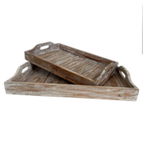 Butlers Tray White Wash Large