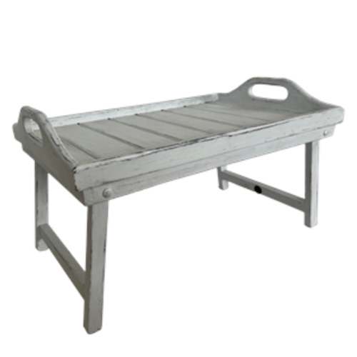Parnell: Butlers Folding Breakfast Tray  White wash