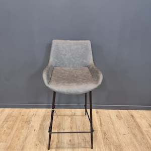Vintage Bar Stool. Grey