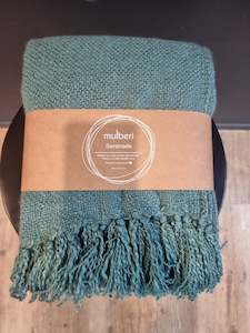 Mulberi  Serenade Throw - Mineral Blue