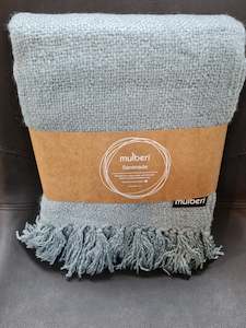 Mulberi  Serenade Throw - Duck Egg Blue
