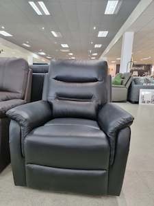 Recliner: Newman Electric Recliner Chair Black