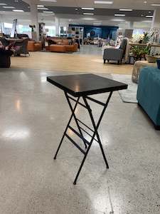 Metal Folding side table Black