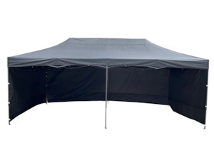 Pop-up Water Resistant Gazebo 3x6m - Black