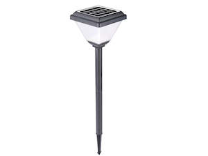 Solar power foot path pole light
