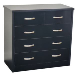 Drawers And Bedside Tables: Gary Black LowBoy 3+2 Chest Drawer