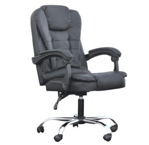 Desk Chairs: Manhattan Reclining Executive Office Chair Black.