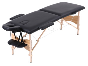Gym Sports Hobbies: Jupiter Portable 2-fold Massage Table Black