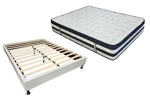 Betty Bed base and luxury Kevin mattress Queen size