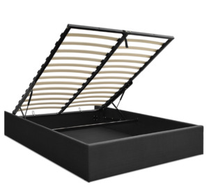 Bed Frames And Mattresses: Queen size TOKI Gas Lift Storage Bed Frame.