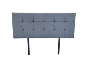 Headboards: Kala Headboard Kings size - Gunmetal charcoal fabric