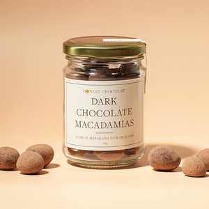 Chocolate Treats: Dark Chocolate Macadamias Jar