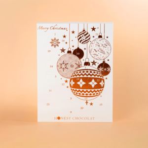 Gifts: Chocolate Advent Calendar – White & Bronze