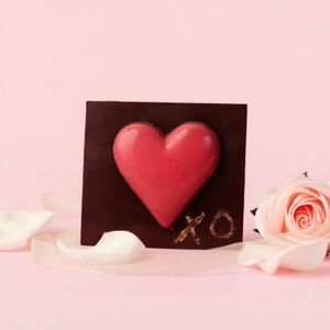 Salted Caramel and Hazelnut Chocolate Heart