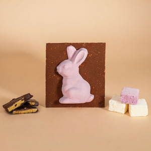 Milk Chocolate Easter Bunny with Vanilla Marshmallow & Hokey Pokey