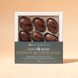 Best Sellers: Peanut Butter Dark Chocolate Easter Eggs – 9 Piece Gift Box