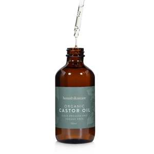 Castor Oil 1: Castor Oil - Certified Organic - Cold Pressed - Hexane Free (Glass Bottles)