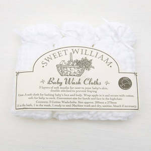 Sweet William Muslin Wash Cloths