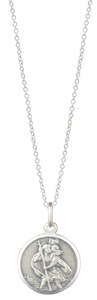 Necklaces & Pendants: 16mm Sterling Silver St Christopher Pendant