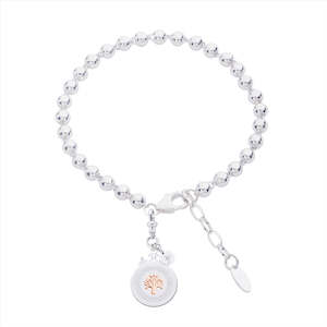 Bracelets Bangles: Declaration Sterling Silver with Rose Family Tree Emblem Bracelet