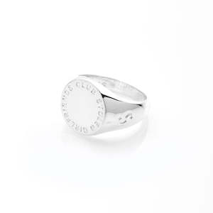 Fashion Jewellery: TEXT LOGO SOVEREIGN RING