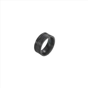 Fashion Jewellery: IP Black Stainless Steel Ring