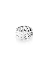 Rings Bands: CURB RING WIDE