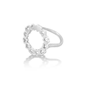Rings: Sterling Silver Heart in a Circle Ring