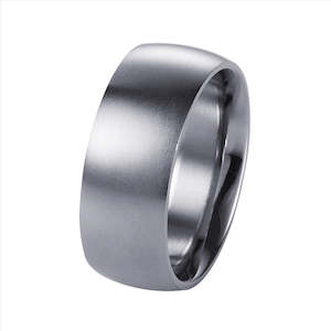 Mens Jewellery: Brushed Stainless Steel Band Ring