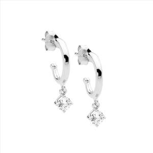 Jewellery Cubic Zirconia: Sterling Silver Earrings