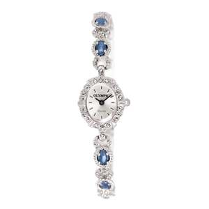 Watches: Sterling Silver, Marcasite & Opal Watch