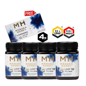 Manuka Honey: 2kg of UMF 15+ Manuka Honey + FREE Lozenges