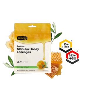 Lozenges: Manuka Honey Lozenges Olive Leaf Extract | 40 Lozenges