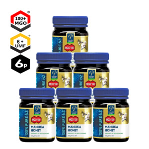 6 X MGO 100+ Manuka Honey 250g