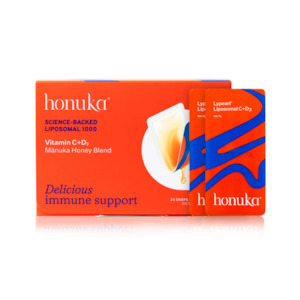 Snaps: Liposomal 1000 Vitamin C + D3 with Mānuka Honey