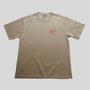 T Shirts: Classic Marlin T-Shirt - Sand & red
