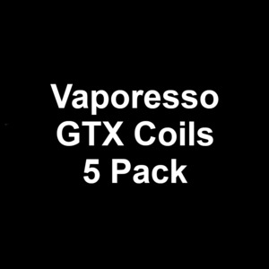 Coils And Pods: Vaporesso GTX Replacement Coils (5 pack)