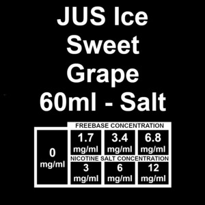 Fresh Farms Eliquid: JUS Ice - Sweet Grape 60ml