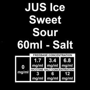 Fresh Farms Eliquid: JUS Ice - Sweet Sour 60ml