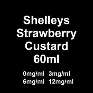 Shelleys Eliquid: Shelleys Eliquid - Strawberry Custard 60ml