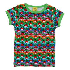 Radish Short Sleeved Top (Stripe)