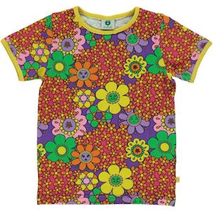 Smafolk: Flower Short Sleeved Top (Purple) (2-3 Years)
