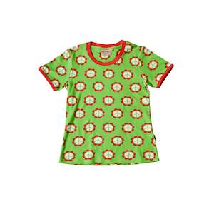 Size Extra Large: Peace Flower Women's Short Sleeved Top