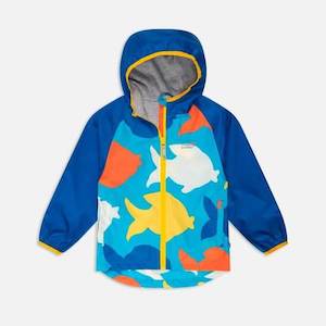 Muddy Puddles: EcoLight Jacket Lined (Blue Fish) (11-12 Years)