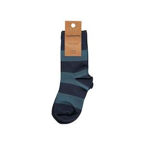 Stripe - Midnight Socks (2 Pack) (6-12 Months)