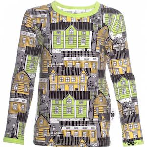 Long Sleeved Old Town Top (Apple / Yellow)