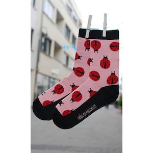 Fräulein Prusselise Organic Socks - Ladybug (Adult)